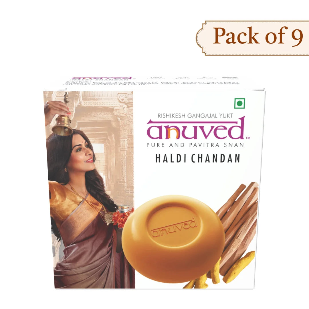 Anuved Haldi Chandan Soap - 125g each