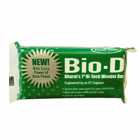 Bio-D green Laundry Bar is tough on dirt and soft on fabric as well as hands. Brightens your clothes as new, consumes less water & saves Marine Life - 200g each