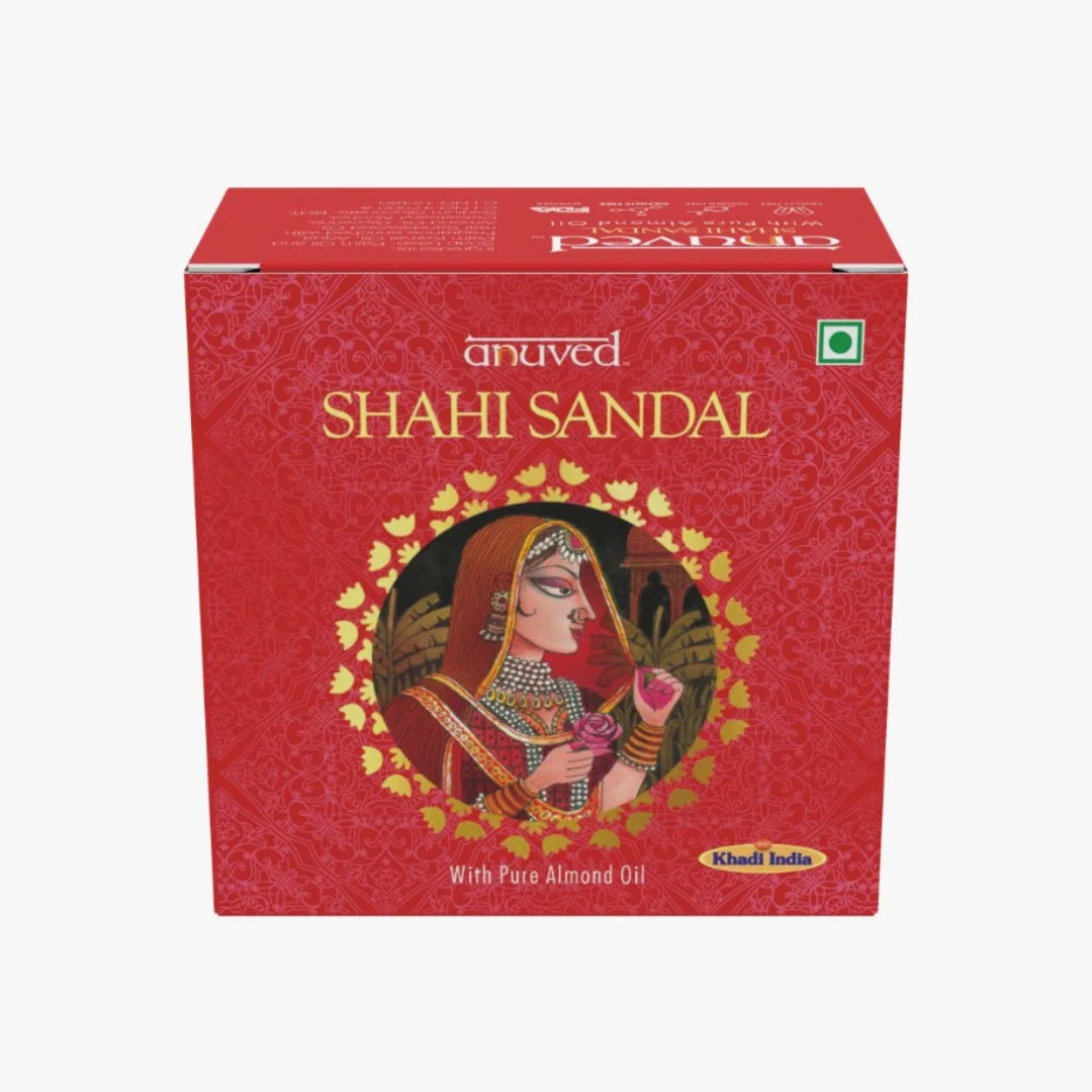 Anuved Shahi Sandal [Chandan] Soap - 125g - Pack of 1