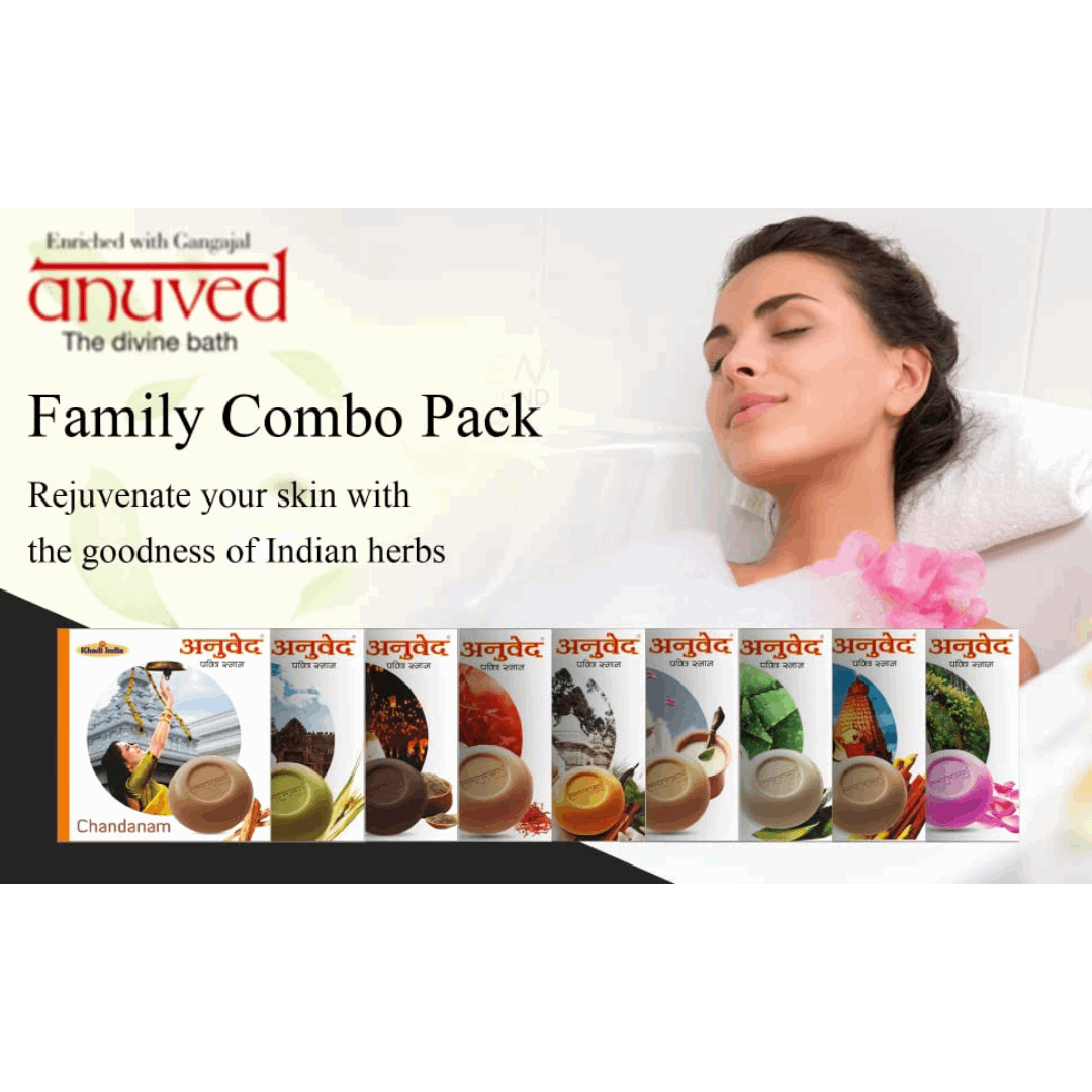 Anuved Soaps Family Pack of 9 (Soap Combo)