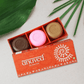 Anuved Celebration Gift Set contains Utane [Ubtan], Chandanam [Sandalwood] & Pahadi Gulab [Rose] Herbal Soaps- 125g each (Set of 3)