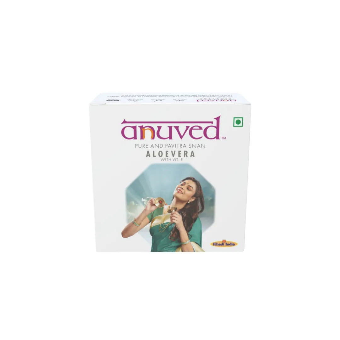 Anuved Aloe Vera Soap with Vitamin E Soap - 125g - Pack of 1