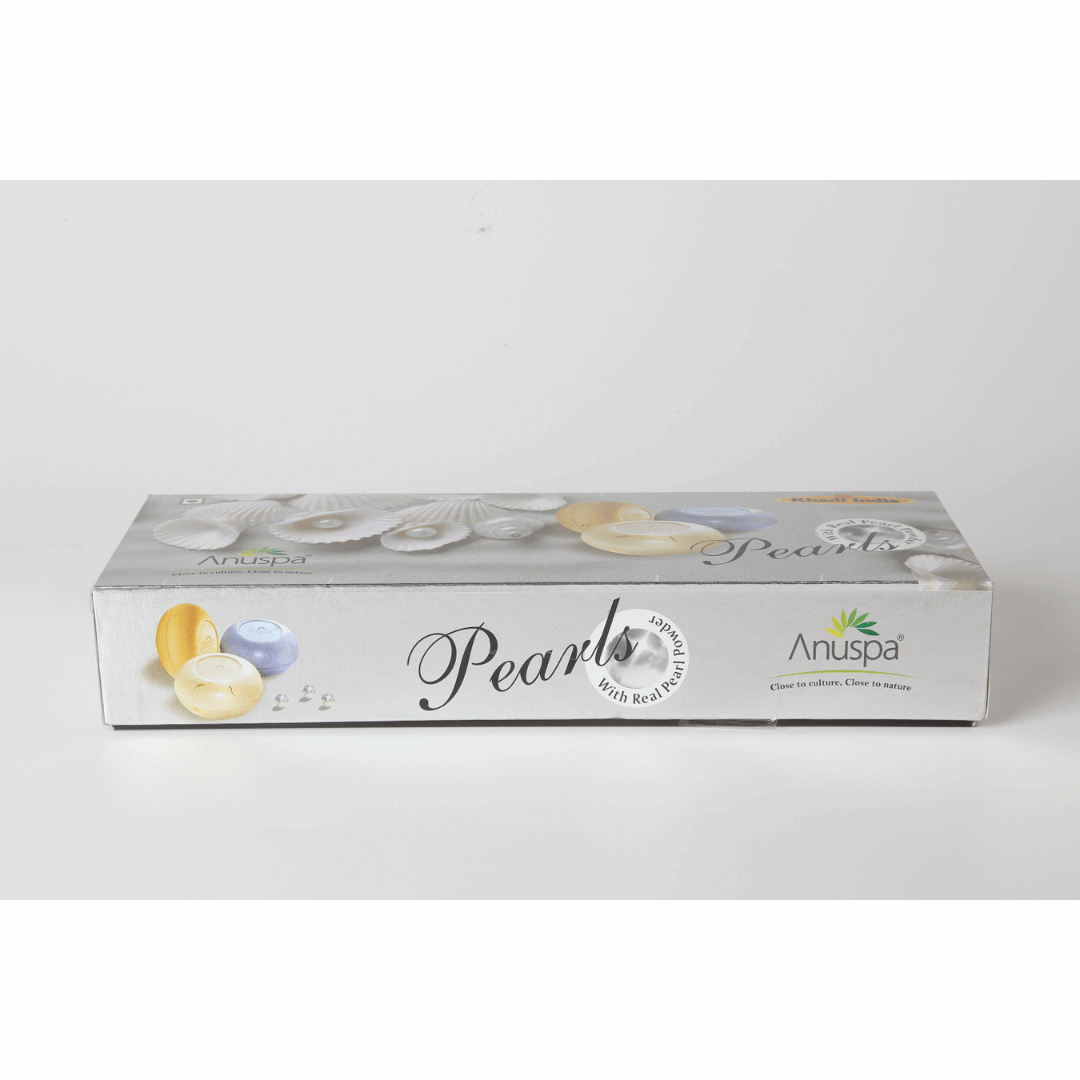 Anuspa Pearl Gift Pack contains Kesar [Saffron] & Milk, Sandal [Chandan] and Lavender- 125g each (Set of 3)