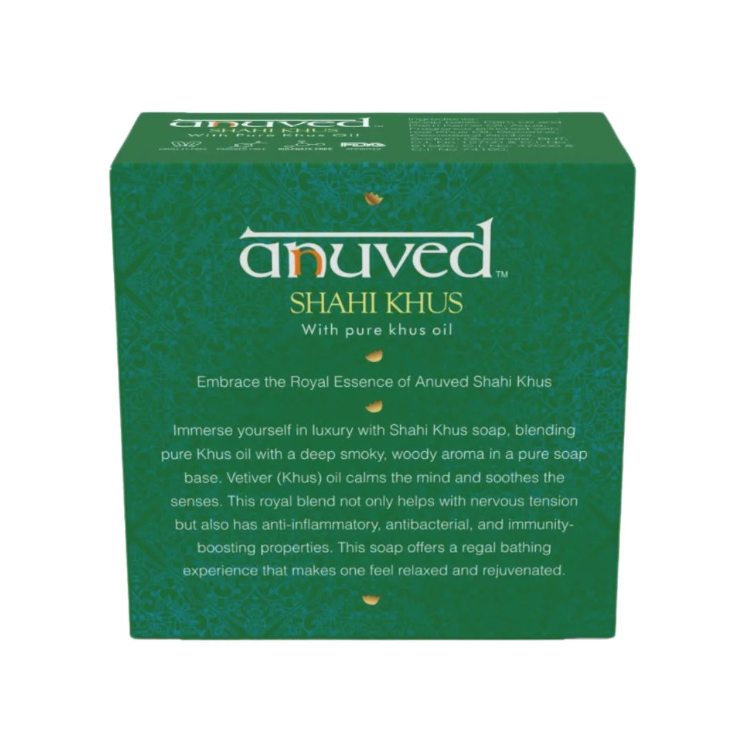 Anuved Shahi Khus Soap - 125g - Pack of 1
