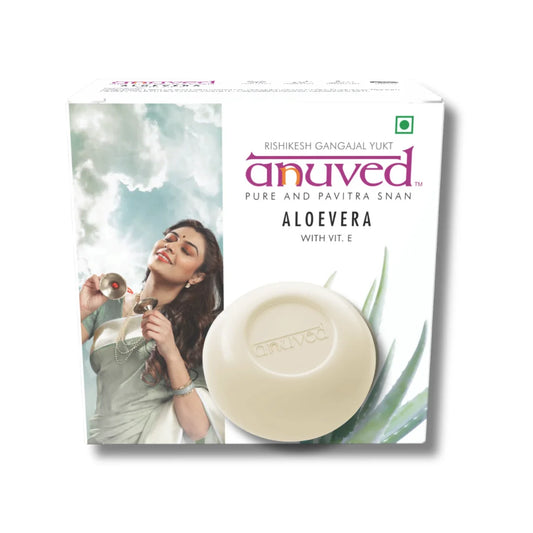 Anuved Aloe Vera Soap with Vitamin E Soap - 125g