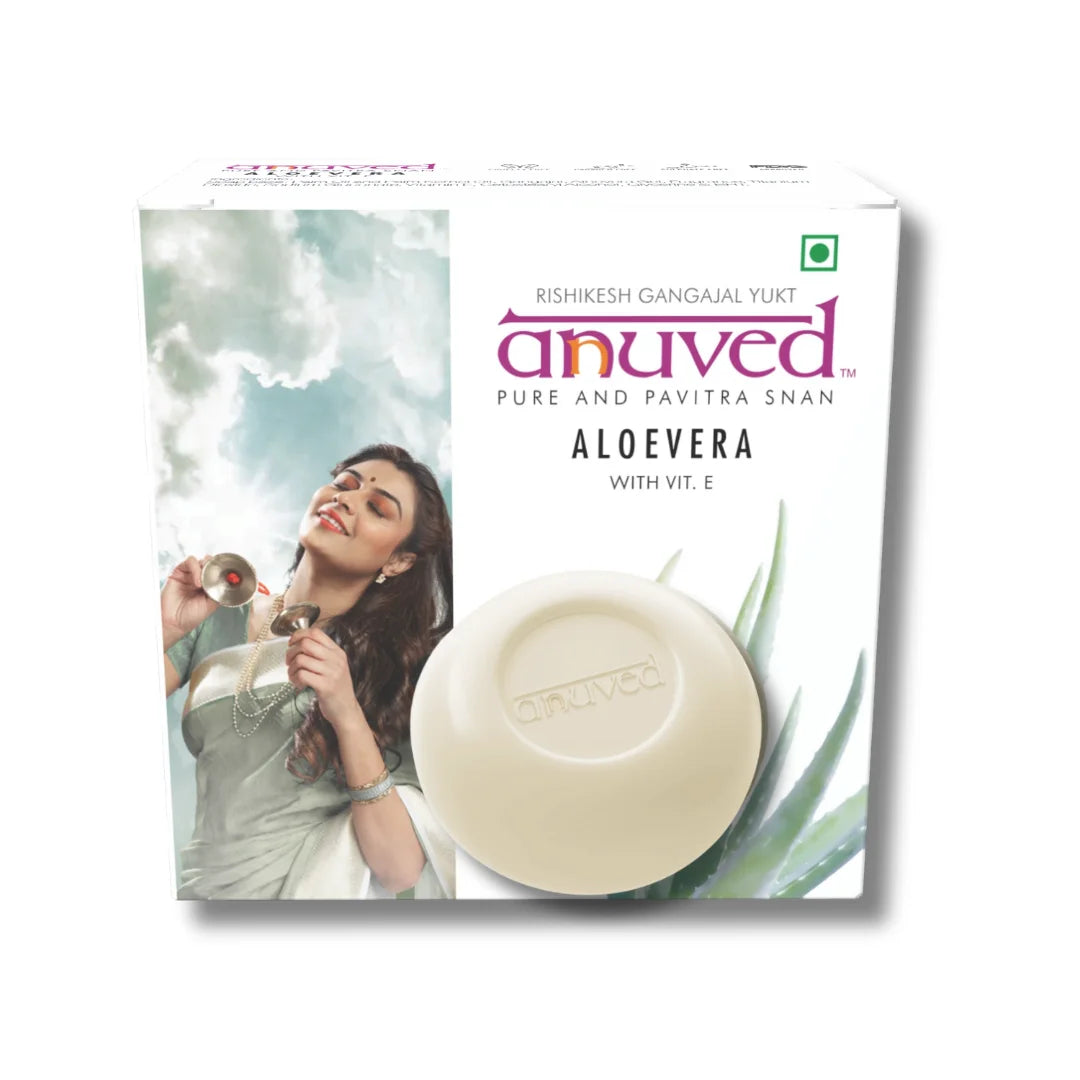 Anuved Aloe Vera Soap with Vitamin E Soap - 125g