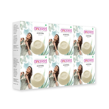 Anuved Aloe Vera Soap with Vitamin E - 125g