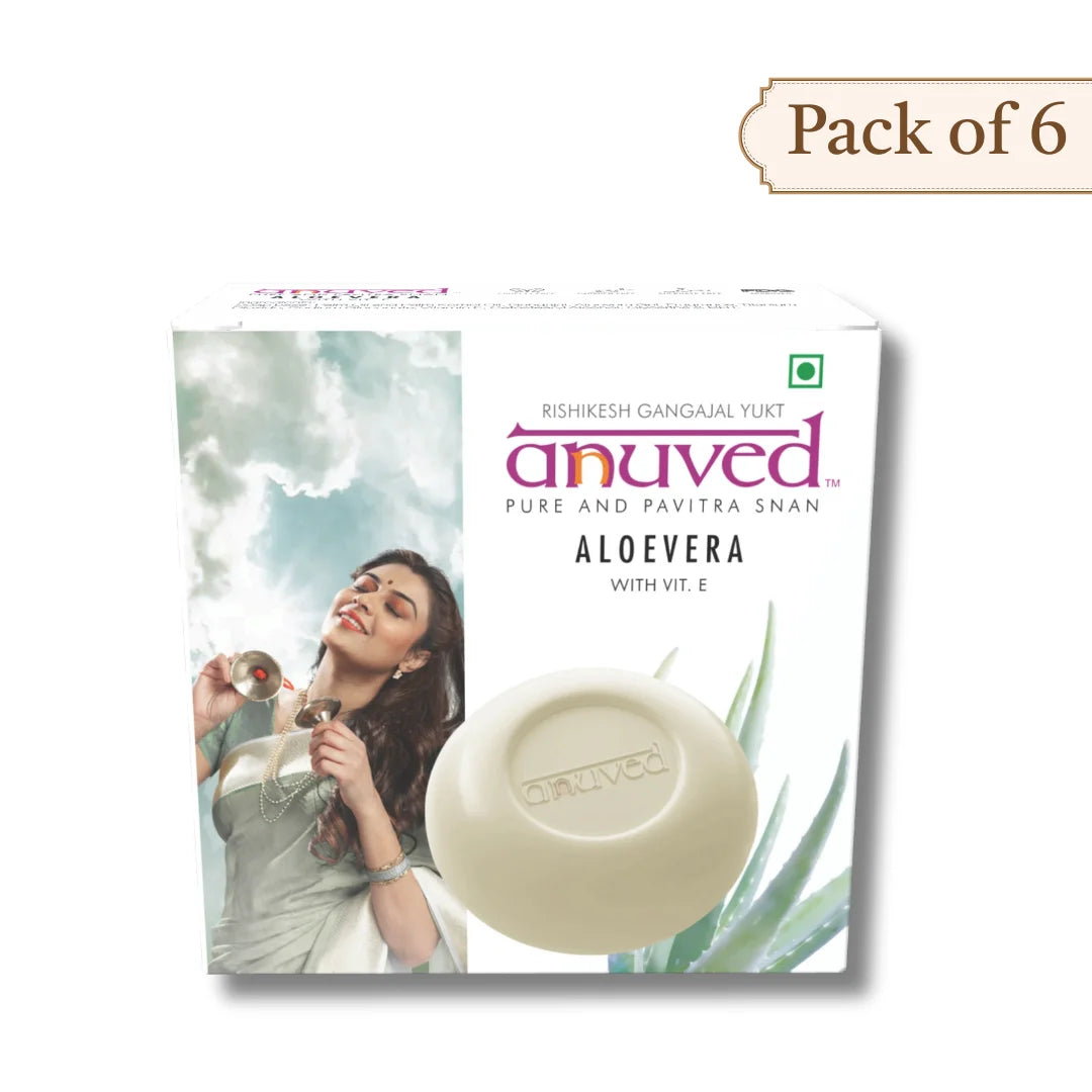 Anuved Aloe Vera Soap with Vitamin E Soap - 125g