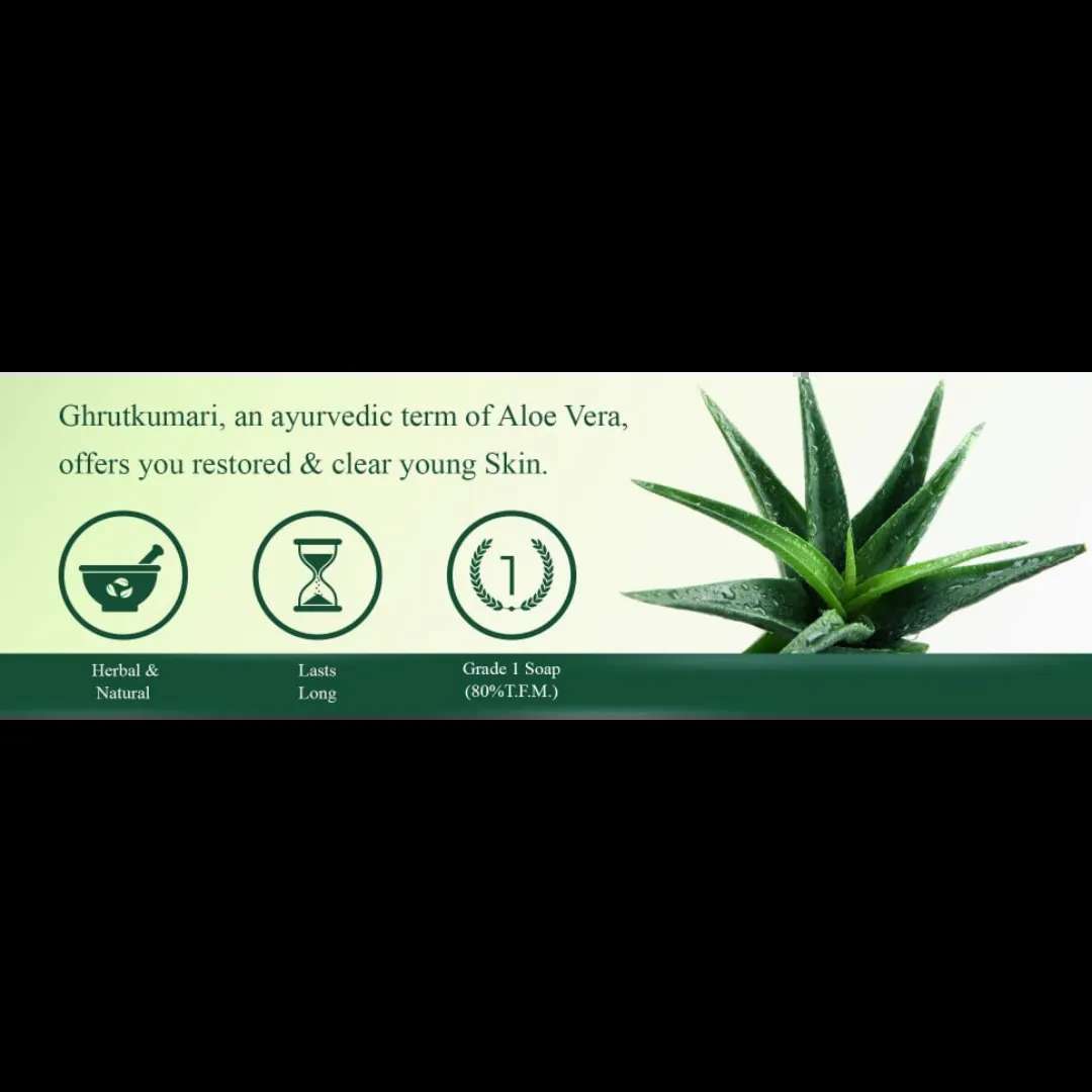 Anuved Aloe Vera Soap with Vitamin E Soap - 125g - Pack of 1