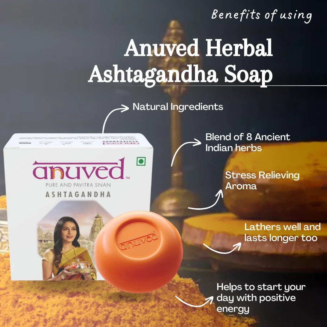 Anuved Ashtagandha Soap - 125g