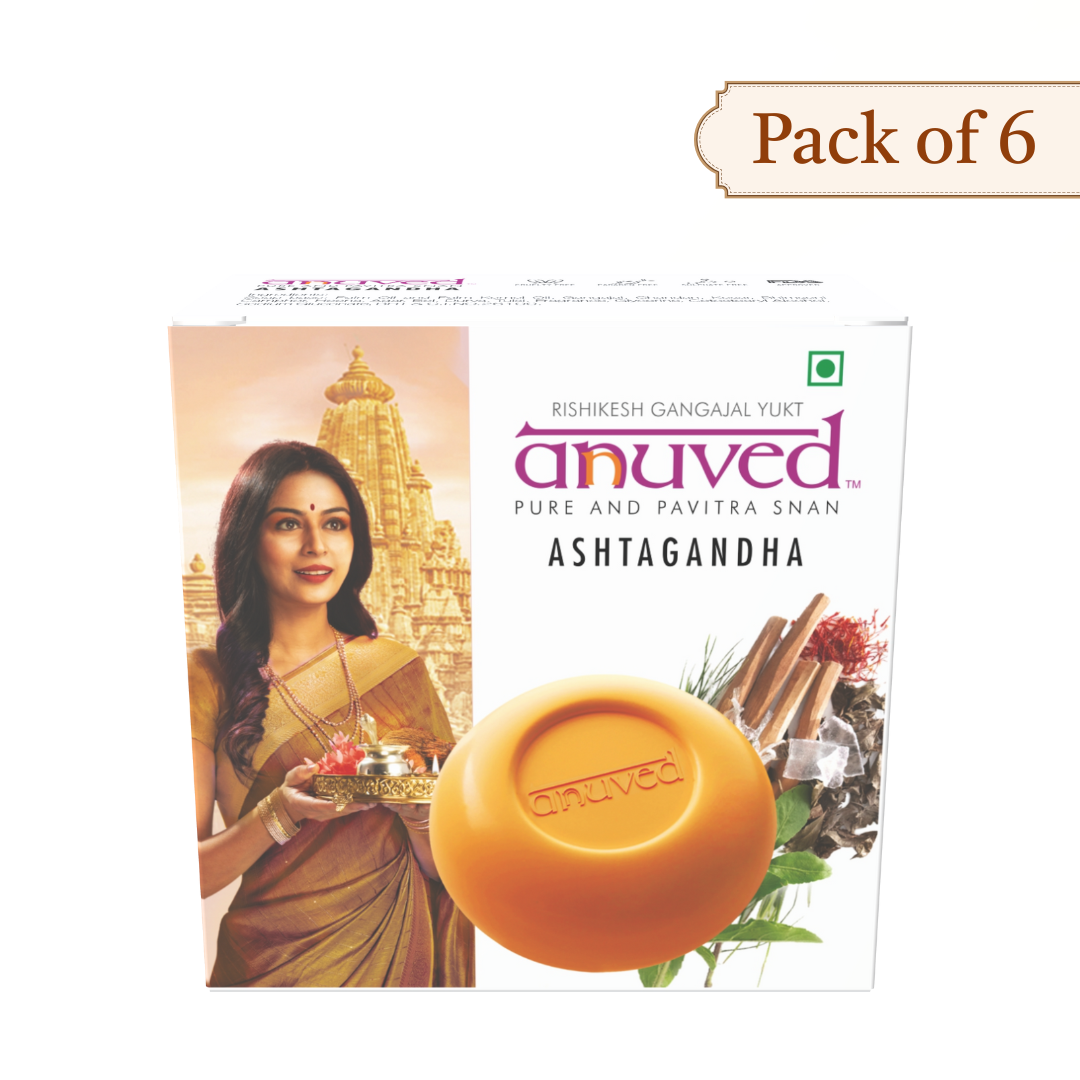 Anuved Ashtagandha Soap - 125g each