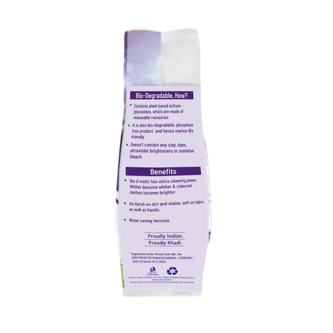 Bio-D Matic Top Load Laundry Powder - (500x3)g