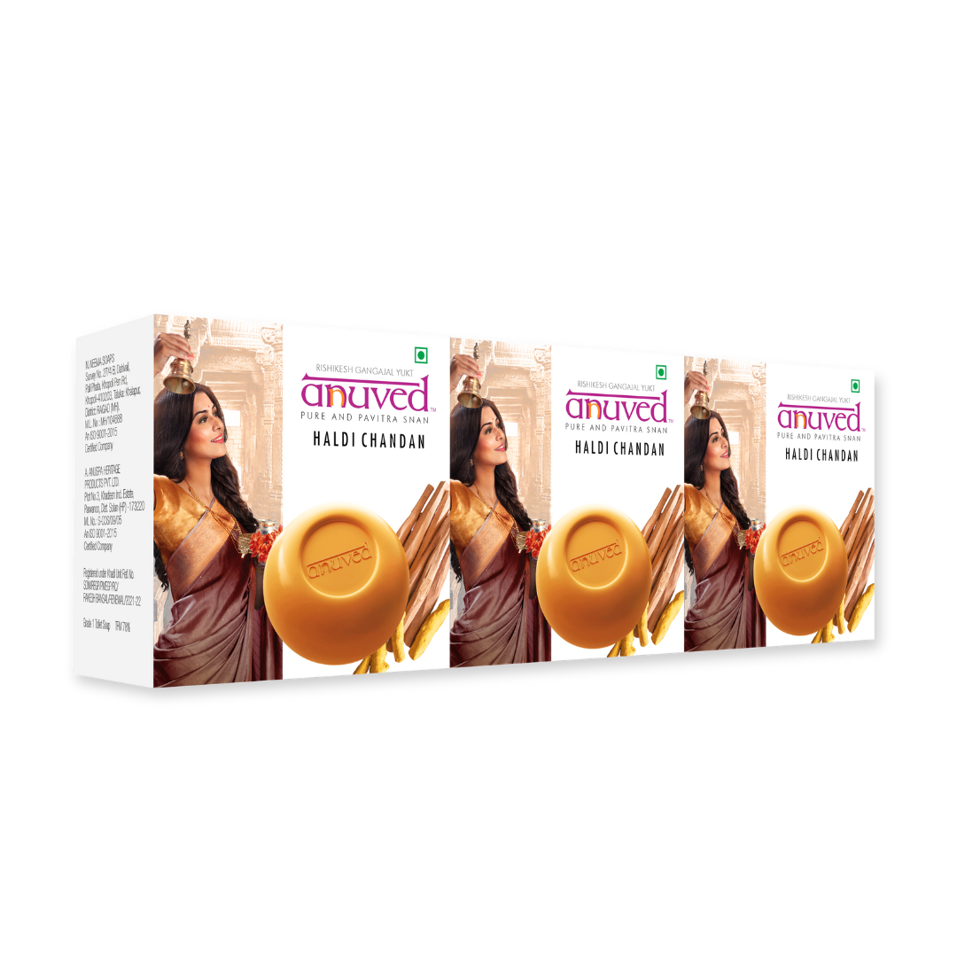 Anuved Haldi Chandan Soap - 125g