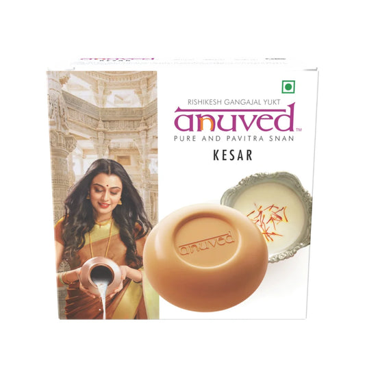 Anuved Dugdha Kesar [Saffron] Soap - 125g - Pack of 1