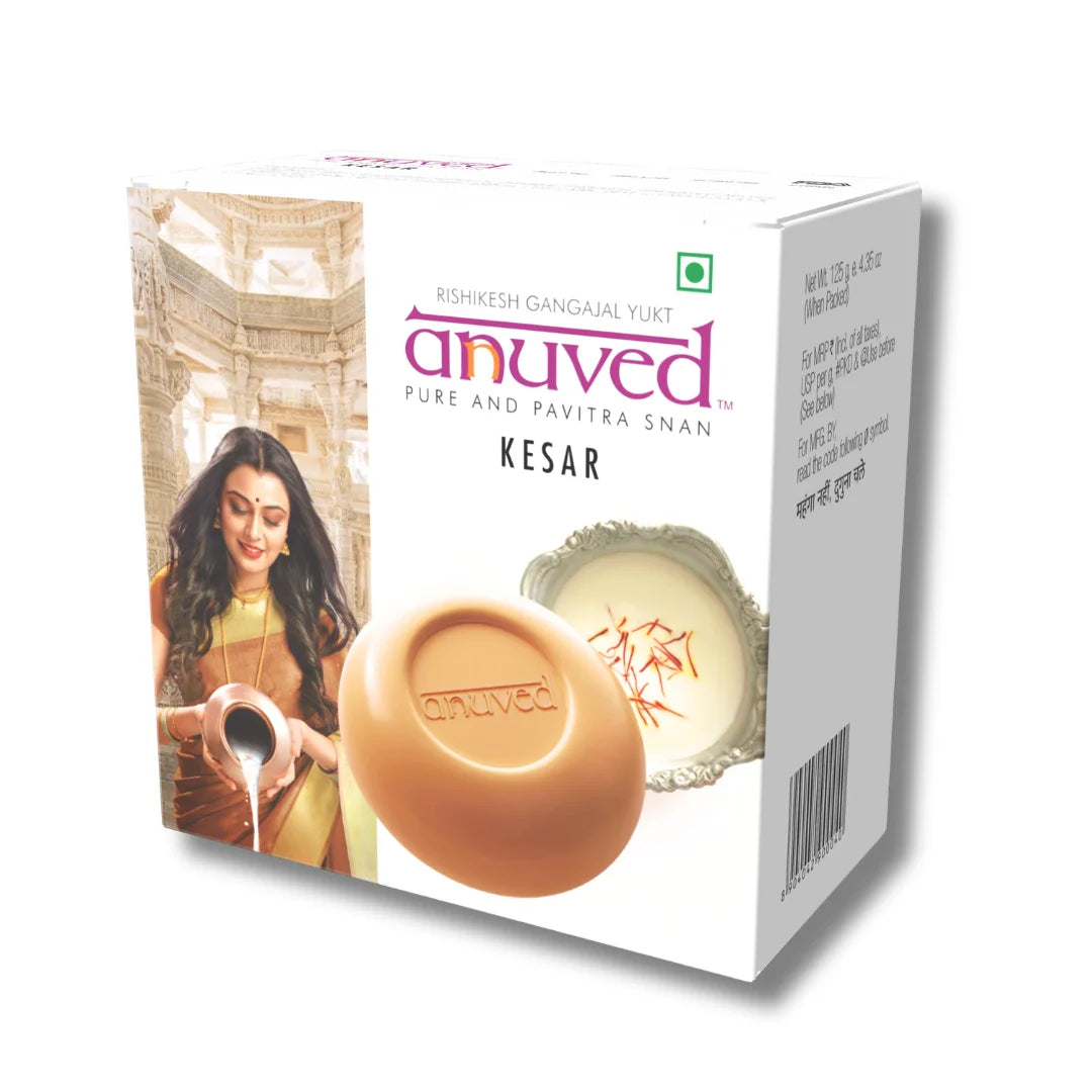 Anuved Dugdha Kesar [Saffron] Soap - 125g
