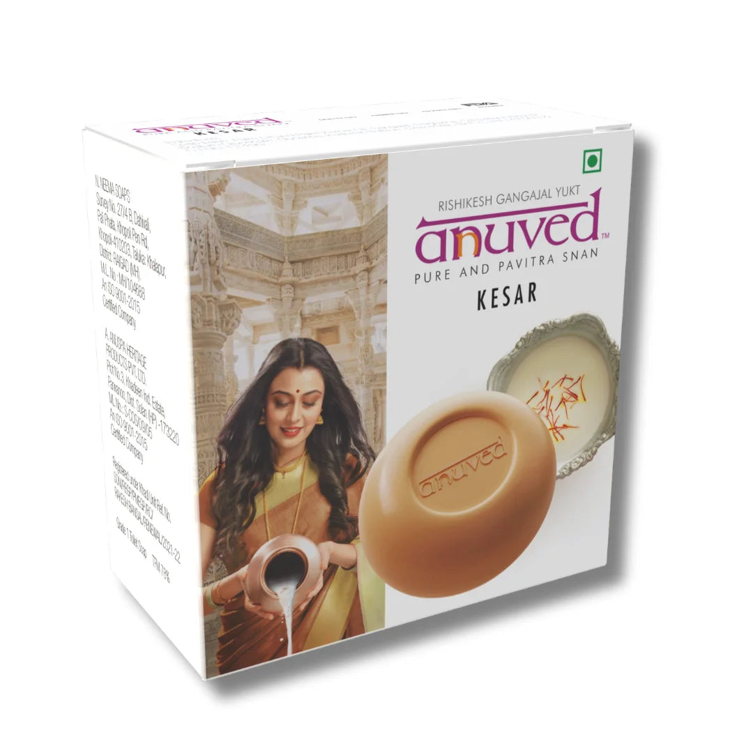 Anuved Dugdha Kesar [Saffron] Soap - 125g