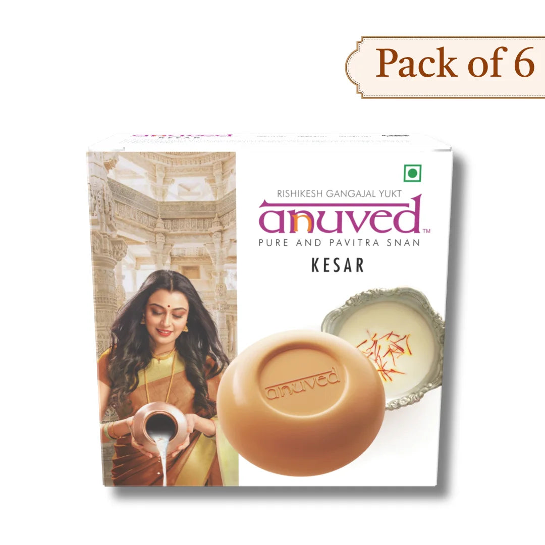 Anuved Dugdha Kesar [Saffron] Soap - 125g