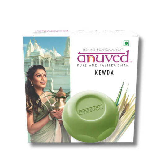 Anuved Kewda Durva [Fragrant Screw Pine] Soap - 125g - Pack of 1