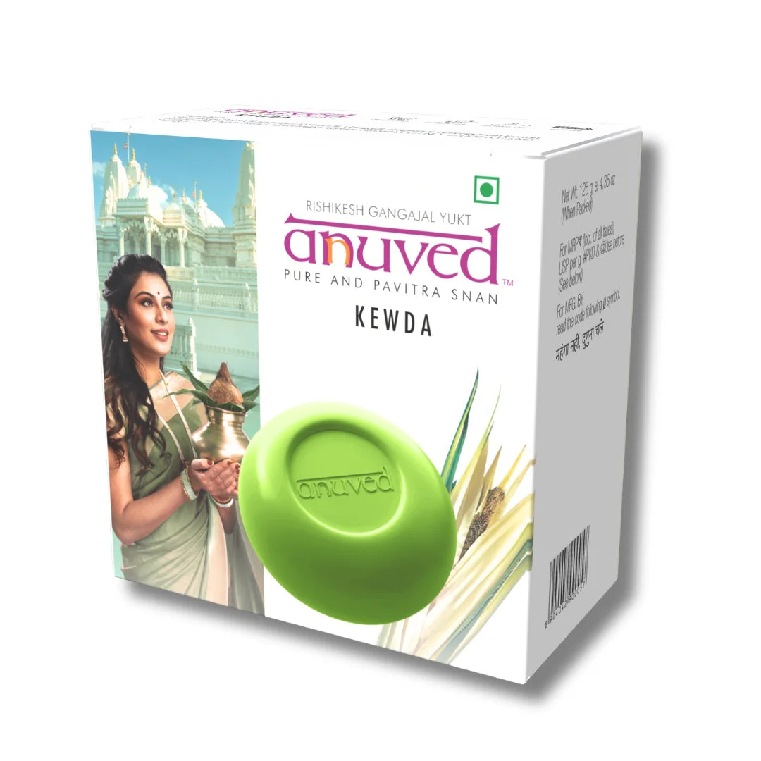 Anuved Kewda Durva [Fragrant Screw Pine] Soap - 125g