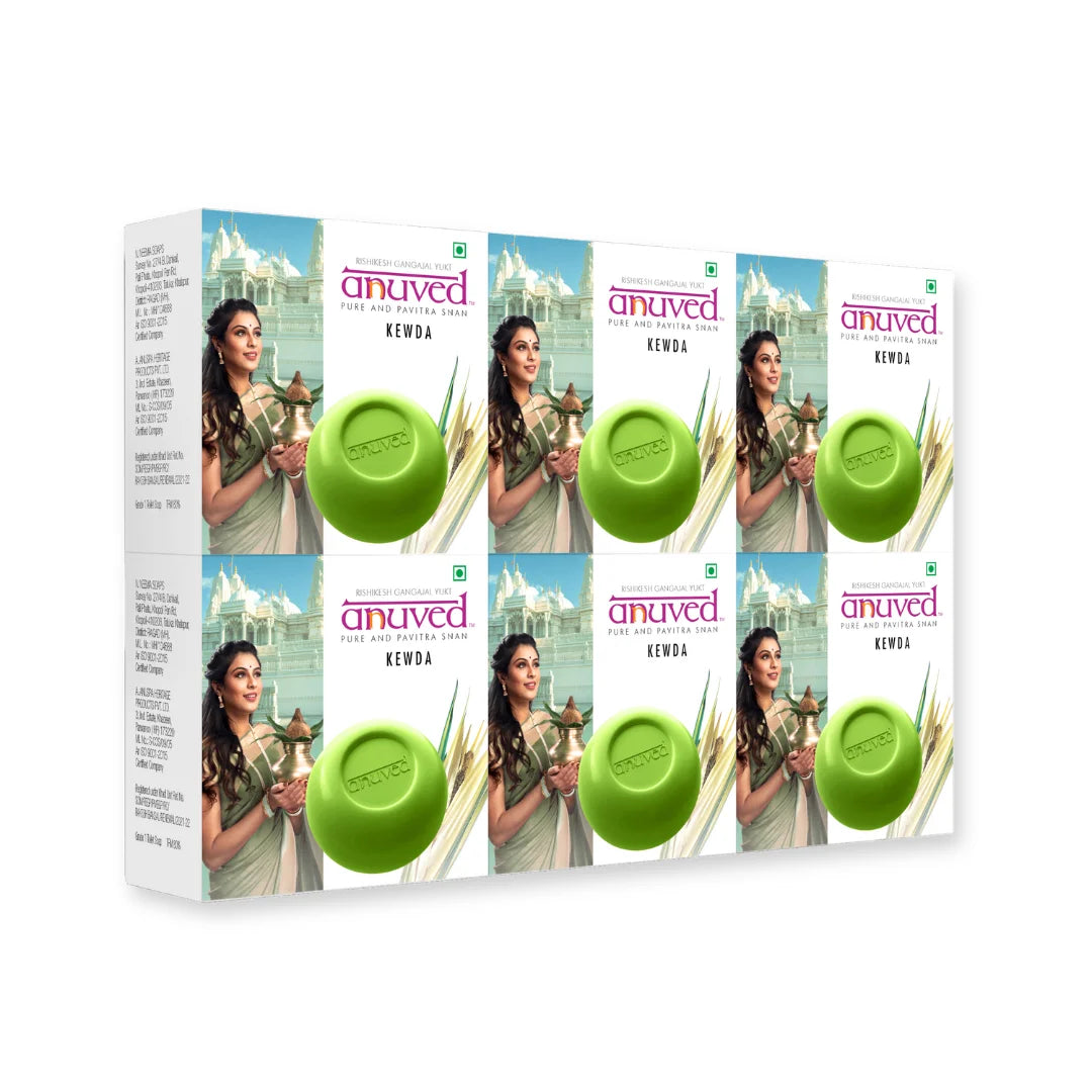Anuved Kewda Durva [Fragrant Screw Pine] Soap - 125g