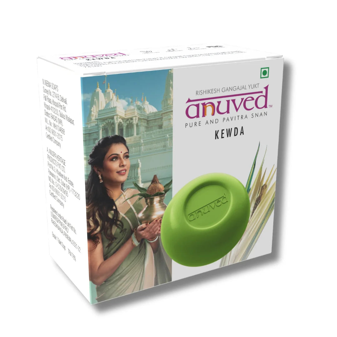 Anuved Kewda Durva [Fragrant Screw Pine] Soap - 125g