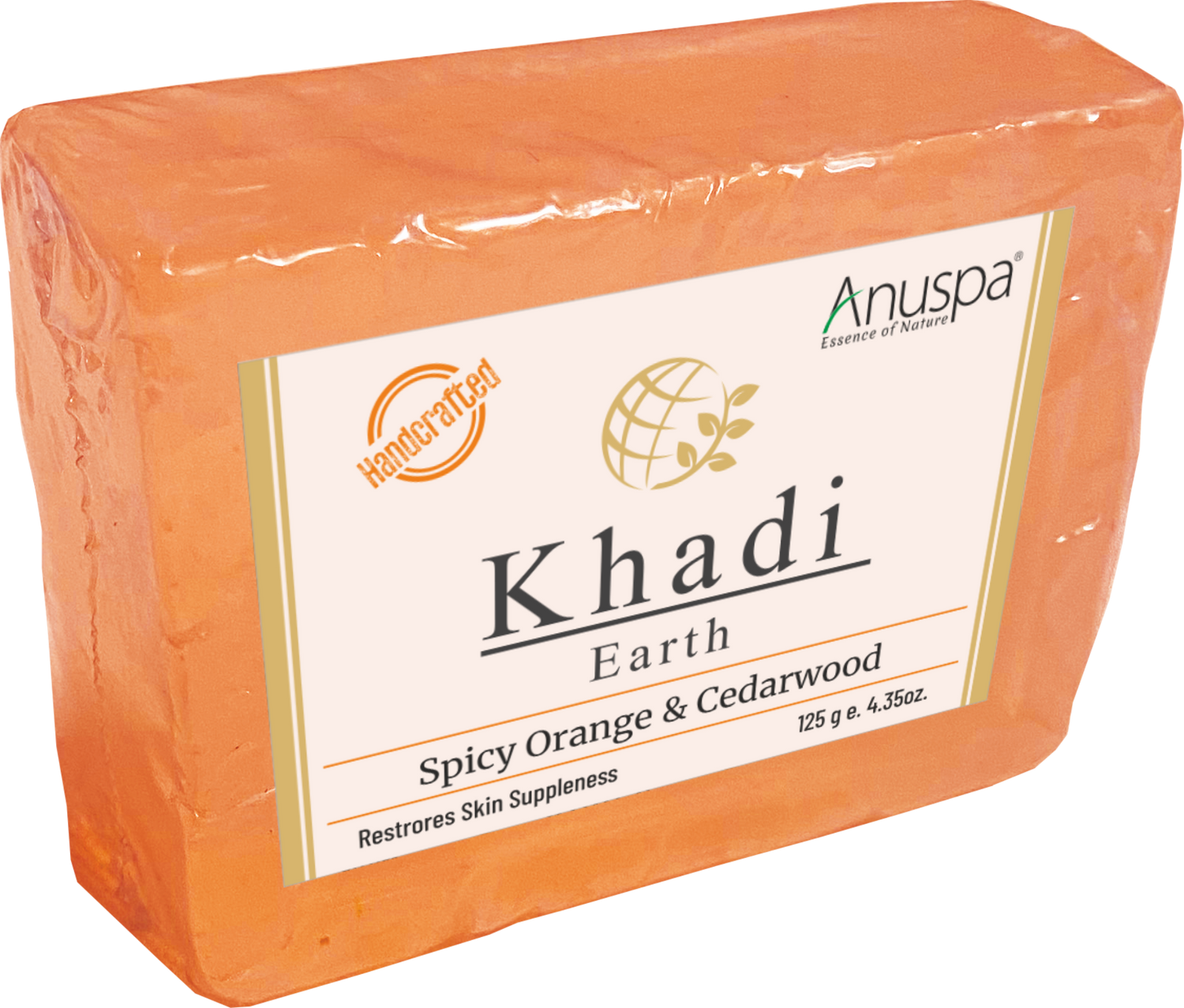 Anuspa Khadi Earth bathing bars/soaps Handcrafted 125 Grams