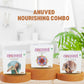 Anuved Nourishing Combo consists of Aloe Vera, Utane (Ubtan) and Haldi Chandan (Turmeric Sandal) soaps - 125g each (Pack of 3)