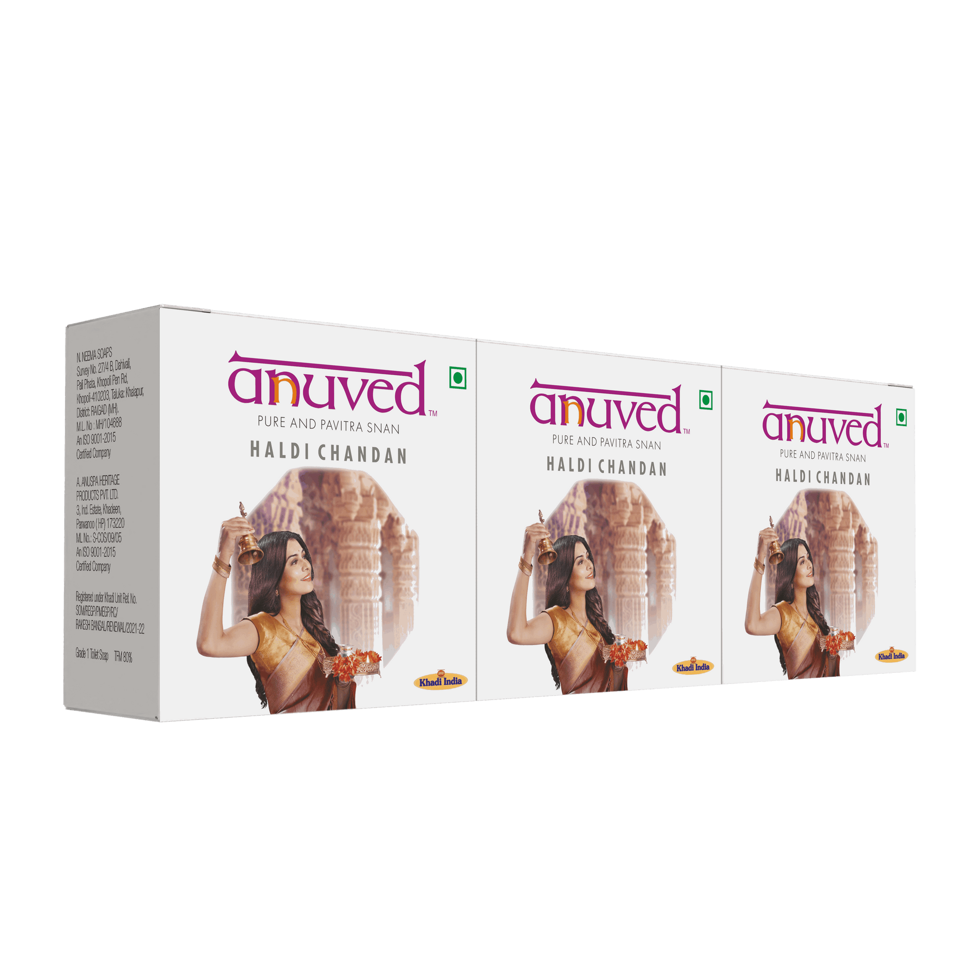 Anuved Haldi Chandan Soap - 125g
