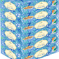 Anuspa Khadi Handcrafted Herbal Ocean Blue Bathing Bar for hydration 125gms each (Pack of 6)