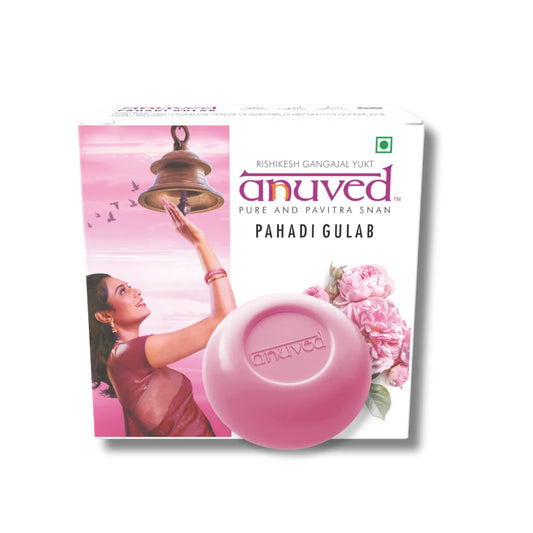 Anuved Pahadi Gulab [Rose] Soap - 125g - Pack of 1