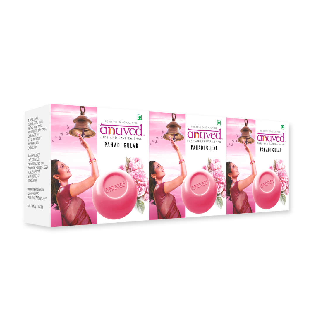 Anuved Pahadi Gulab [Rose] Soap - 125g