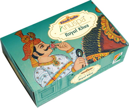 Anuspa Khadi Royal Khus Soap | Made with Pure Khus (Vetiver) Oil | Woody, Earthy & Spicy Fragrance | Premium Herbal Bathing Bar | Cooling & Soothing| Gentle Daily Cleansing | Suitable for All Skin Types especially Oily and Acne Prone skin