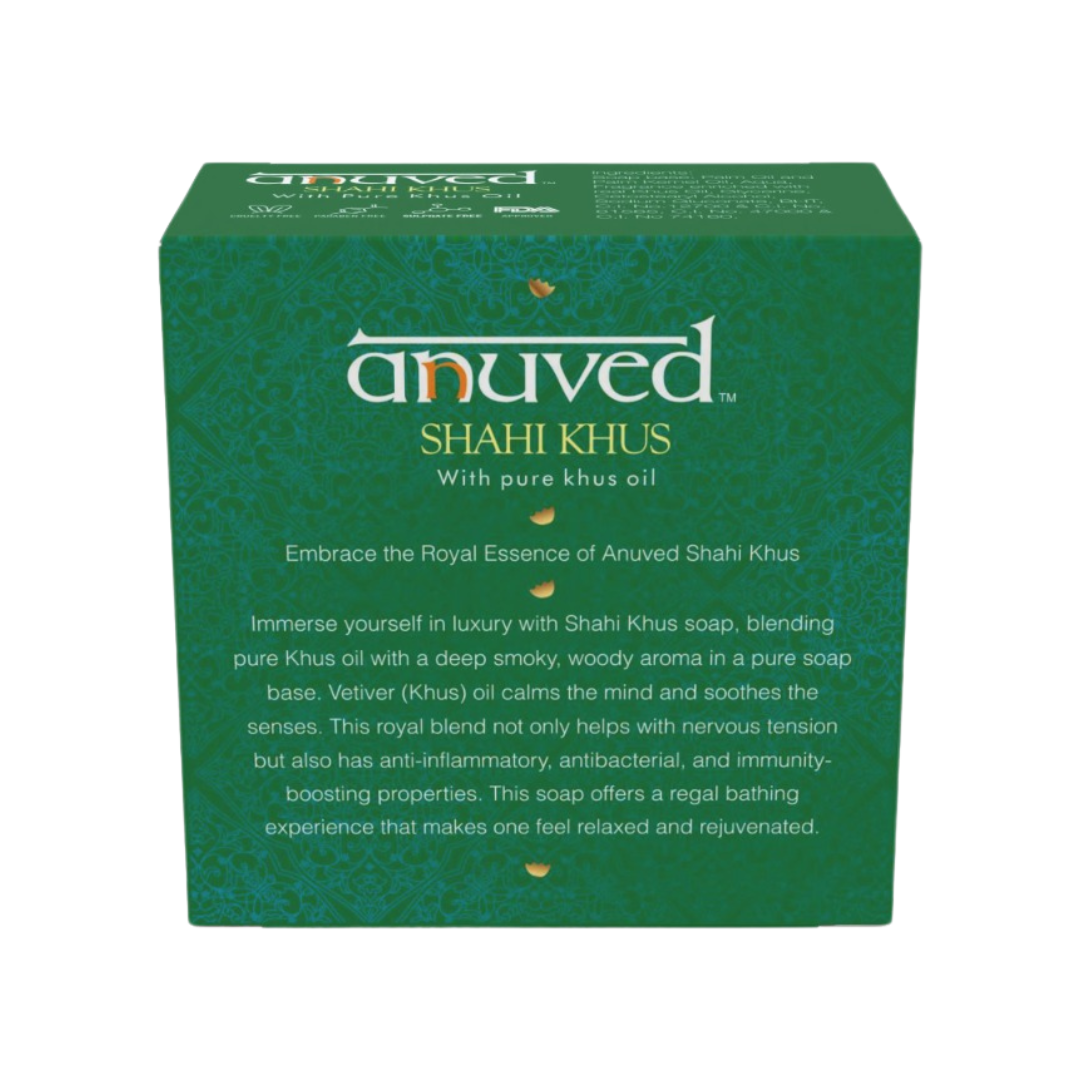 Anuved Shahi Combo (Pack of 3) – Premium Herbal Royal Bathing Bars | Shahi Honey | Shahi Khus | Shahi Sandal