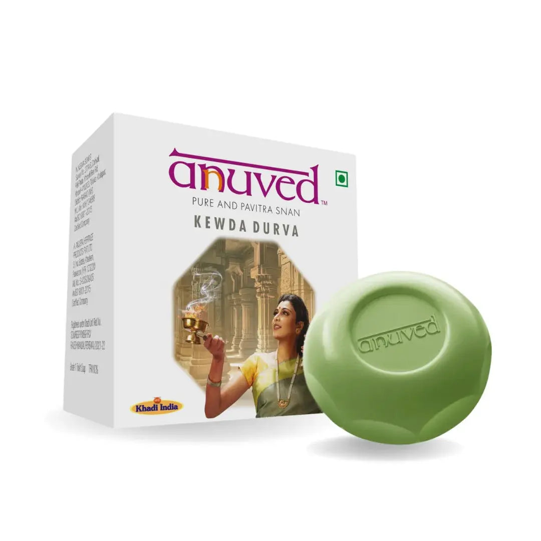 Anuved Kewda Durva [Fragrant Screw Pine] Soap - 125g