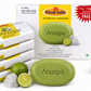 Anuspa Lime & Alum Soap Set of 4 100g Each | Antibacterial Deodoriser Bath Soap | Lime & Fitkari (Alum) | Ayurvedic Soap for Daily Cleansing & Freshness | Suitable for Men & Women