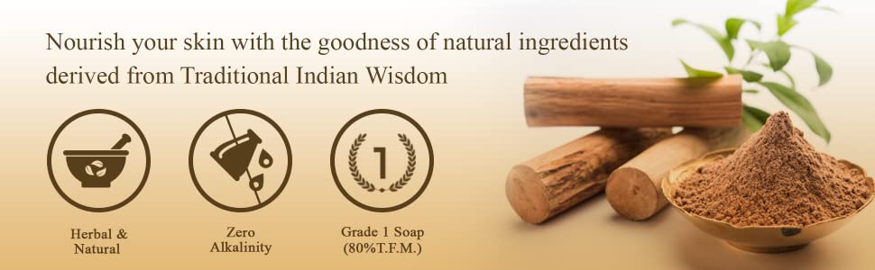 Anuved Shahi Sandal [Chandan] Soap - 125g each